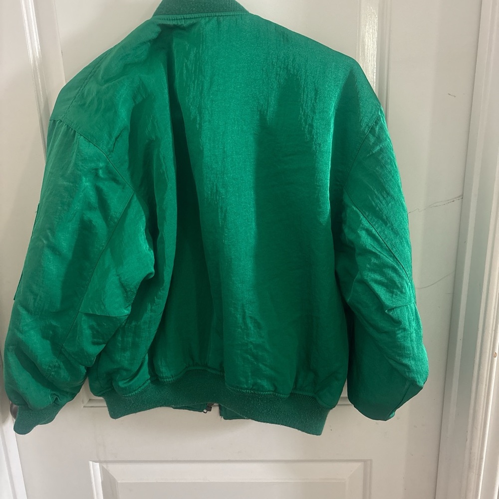 Green Bomber Jacket - image 2